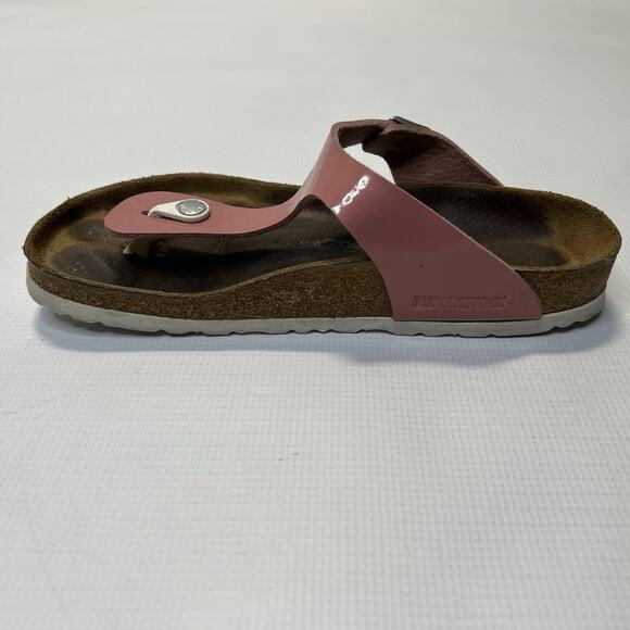 Birkenstock Gizeh Brushed Flamingo Birko-Flor Sandals Vegan Reg 40  US 9 - 9.5 - Picture 5 of 11